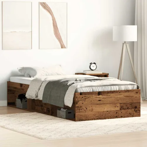 Okvir kreveta bez madraca staro drvo 75x190 cm - Staro drvo 75 x 190 cm Cijena