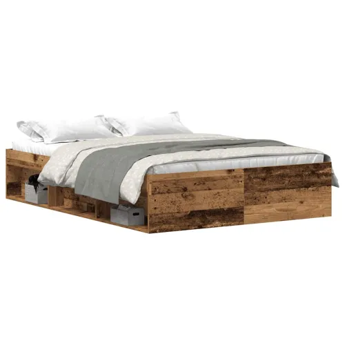 Okvir kreveta bez madraca staro drvo 135x190 cm - Staro drvo 135 x 190 cm Cijena