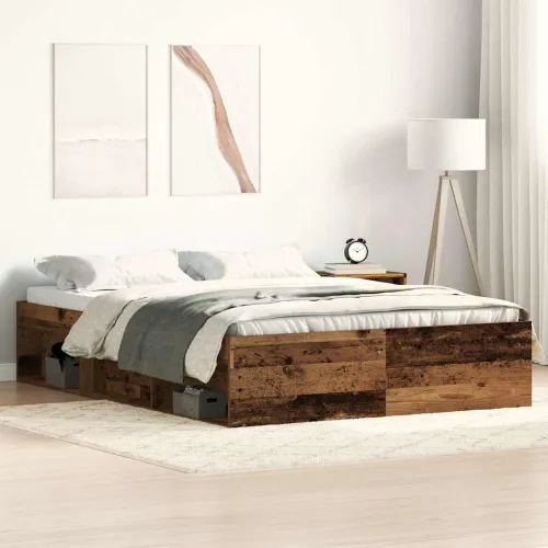 Okvir kreveta bez madraca staro drvo 135x190 cm - Staro drvo 135 x 190 cm Cijena
