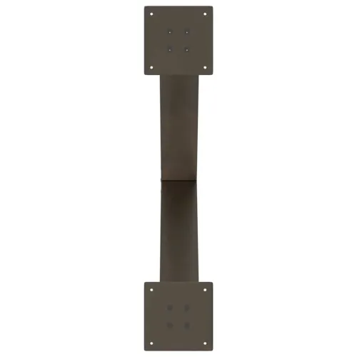 Noge za blagovaonski stol u obliku slova X, 2 kom, prirodni čelik, 70 x (72-73) cm, čelik - Prirodna 70 x (72-73) cm (80 mm) 2 1 Cijena