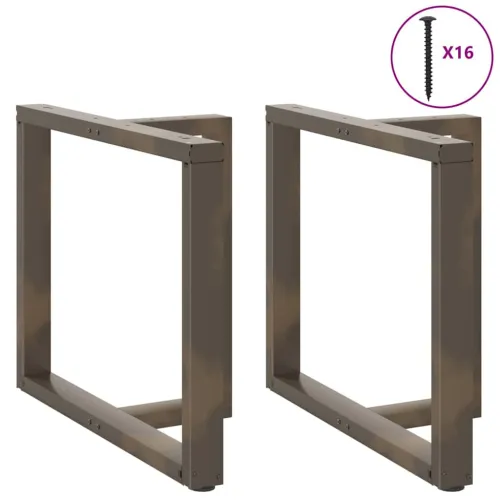 Noge za blagovaonski stol T-oblika 2 kom Crne 90x35x(72-73) cm Čelik - Prirodna 90 x 35 x (72-73) cm Cijena