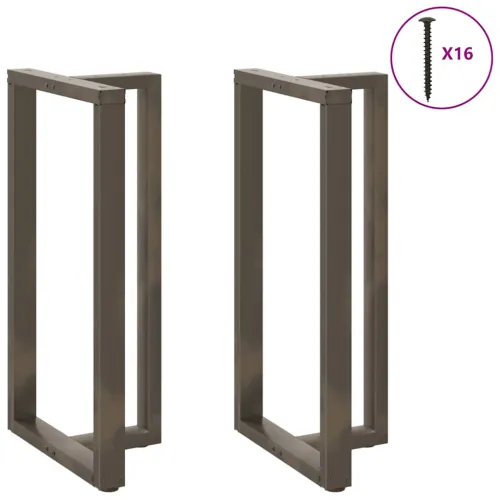 Noge za barski stol T-oblika 2 kom Crne 60x35x(110-111) cm Čelik - Prirodna 60 x 35 x (110-111) cm Cijena