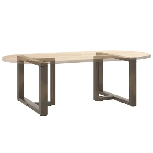 Noge za klub stolić T-oblika 2 kom Crne 70x25x(42-43) cm Čelik - Prirodna 70 x 25 x (42-43) cm Cijena