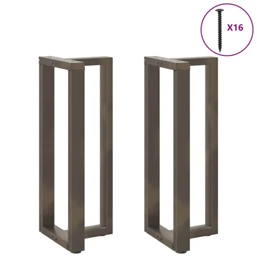 Noge za barski stol T-oblika 2 kom Crne 40x35x(100-101) cm Čelik - Prirodna 40 x 35 x (100-101) cm Cijena