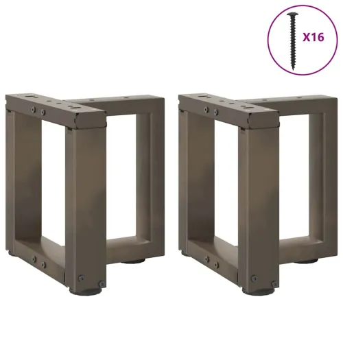 Noge za klub stolić T-oblika 2 kom Crne 30x25x(30-31) cm Čelik - Prirodna 30 x 25 x (30-31) cm Cijena