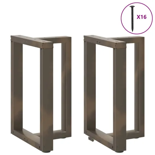 Noge za blagovaonski stol T-oblika 2 kom Crne 60x35x(72-73) cm Čelik - Prirodna 60 x 35 x (72-73) cm Cijena