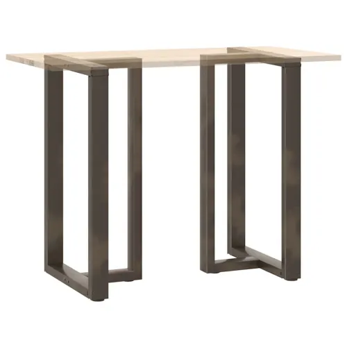 Noge za barski stol T-oblika 2 kom Crne 60x35x(100-101) cm Čelik - Prirodna 60 x 35 x (100-101) cm Cijena