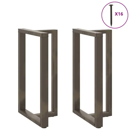 Noge za barski stol T-oblika 2 kom Crne 60x35x(100-101) cm Čelik - Prirodna 60 x 35 x (100-101) cm Cijena