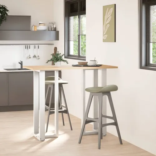 Noge za barski stol T-oblika 2 kom Bijele 40x35x(110-111) cm Čelik - Bijela 40 x 35 x (110-111) cm Cijena