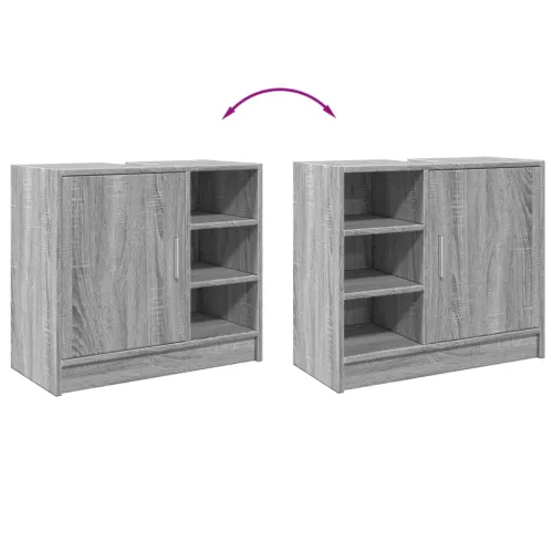 Ormarić za Lavabo - Umivaonik boja hrasta 63x29x55 cm konstruirano drvo - Sivi hrast sonoma 63 x 29 x 55 cm Cijena