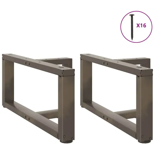 Noge za klub stolić T-oblika 2 kom Crne 60x25x(30-31) cm Čelik - Prirodna 60 x 25 x (30-31) cm Cijena