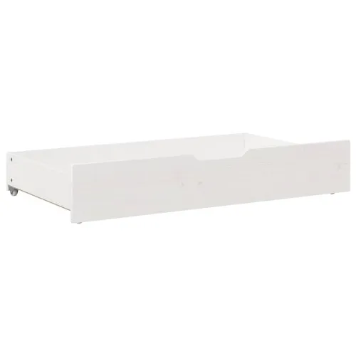 Ladice ispod kreveta 2 kom bijele 95x55x17 cm od borovine - Bijela 90 x 55 x 16 cm Cijena