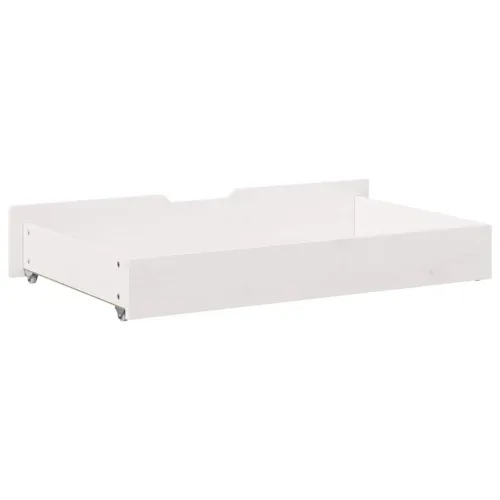 Ladice ispod kreveta 2 kom bijele 95x55x17 cm od borovine - Bijela 90 x 55 x 16 cm Cijena