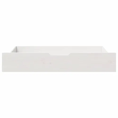 Ladice ispod kreveta 2 kom bijele 95x55x17 cm od borovine - Bijela 90 x 55 x 16 cm Cijena
