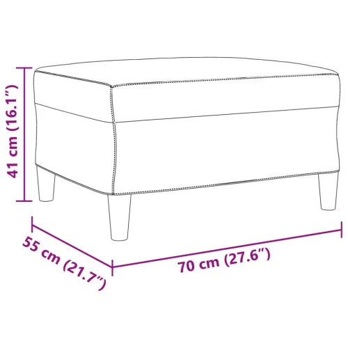 3-dijelni set sofa s tabureom krem od tkanine - Krema S osloncem za noge Cijena