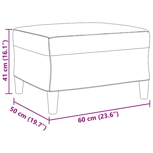4-dijelni set sofa s jastucima krem baršunasti - Krema 1 S osloncem za noge Krema Cijena
