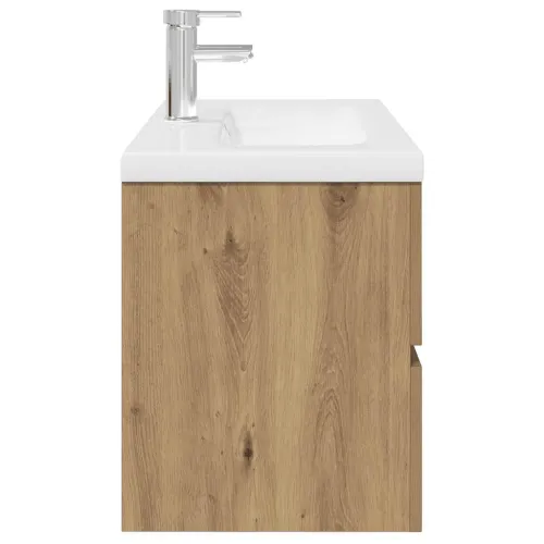 Ormarić za Lavabo - Umivaonik s ugradbenim umivaonikom i slavinom - hrast artisan 80 x 38.5 x 45 cm 1 sa slavinom i odvodom Cijena