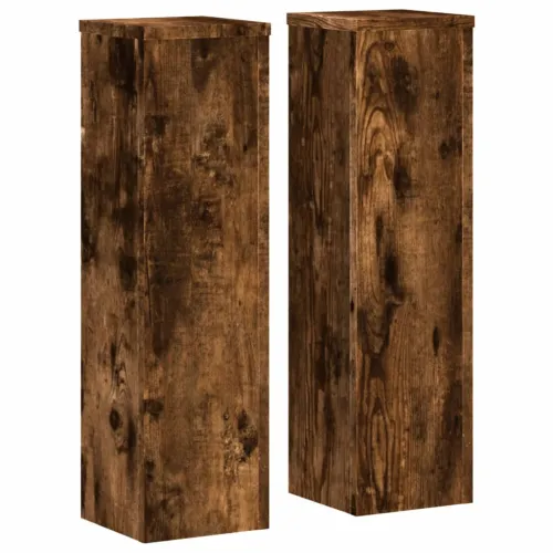 Stalci za biljke 2 kom boja hrasta 17 x 17 x 60 cm drveni - Dimljeni hrast 17 x 17 x 60 cm Cijena