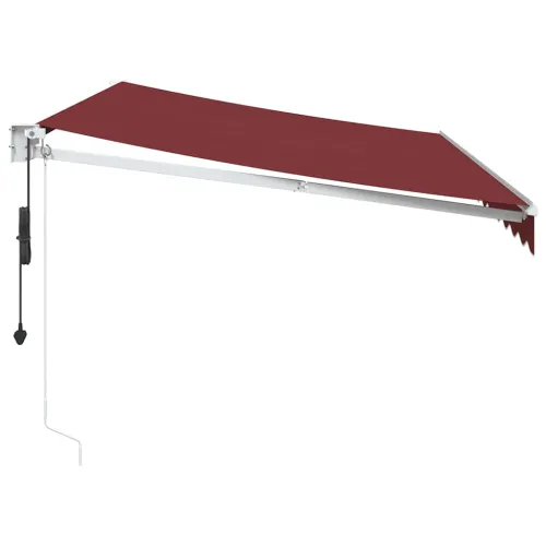 Tenda na automatsko uvlačenje bordo 350x250 cm - Tamno crvena 3,5 x 2,5 m s bijelim okvirom Cijena