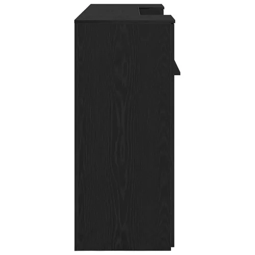 Recepcijski stol crni hrast 200x50x103,5 cm konstruiranog drva - Crna 200 x 50 x 103.5 cm Cijena