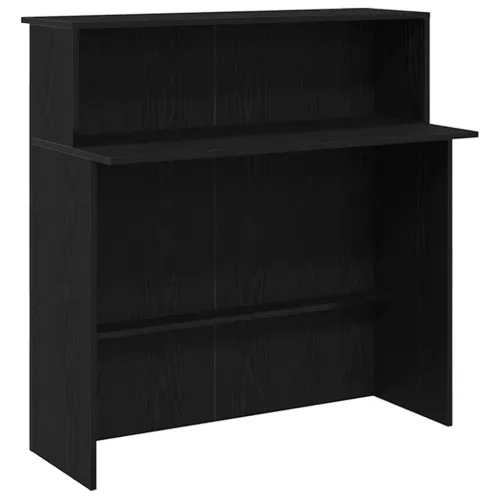 Recepcijski stol crni hrast 200x50x103,5 cm konstruiranog drva - Crna 200 x 50 x 103.5 cm Cijena