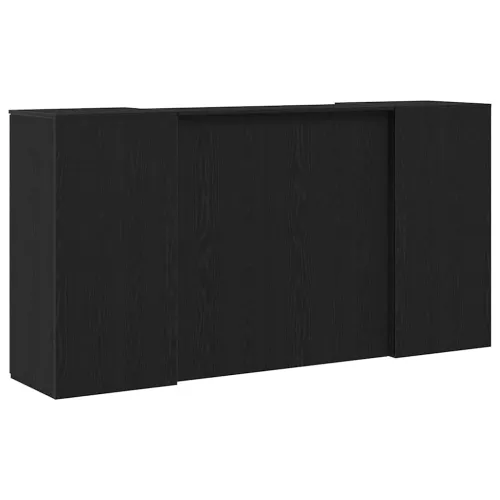 Recepcijski stol crni hrast 200x50x103,5 cm konstruiranog drva - Crna 200 x 50 x 103.5 cm Cijena