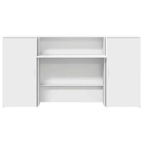Recepcijski stol bijeli 200x50x103,5 cm od konstruiranog drva - Bijela 200 x 50 x 103.5 cm Cijena