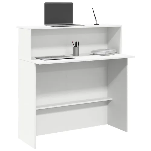 Recepcijski stol Bijeli 100x50x103,5 cm Inženirsko drvo - Bijela Bijela Cijena