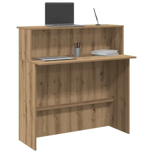 Recepcijski stol 100x50x103,5 cm od konstruiranog drva - Hrast artisan Cijena