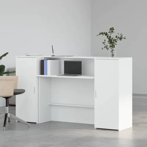 Recepcijski stol Bijeli 180x50x103,5 cm Inženirsko drvo - Bijela 180 x 50 x 103.5 cm Cijena
