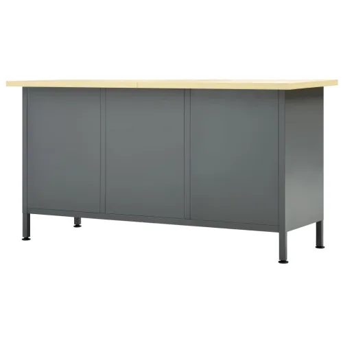 Radni stol crni 160 x 60 x 85 cm čelični Cijena