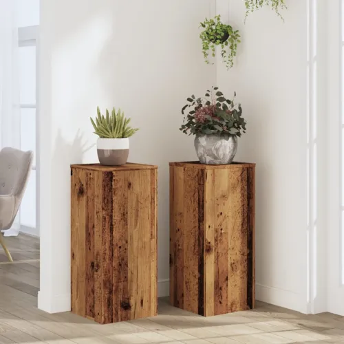 Stalci za biljke 2 kom 30 x 30 x 70 cm konstruirano drvo - Staro drvo 30 x 30 x 70 cm Cijena