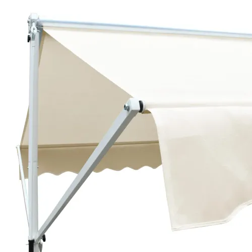 Samostojeća tenda 600 x 300 cm krem - Krema 6 x 3 m 1 s bijelim okvirom Cijena