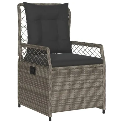 Vrtna garnitura - 5-dijelni vrtni blagovaonski set sivi od poliratana - Siva 160 x 80 x 74 cm 4 Cijena