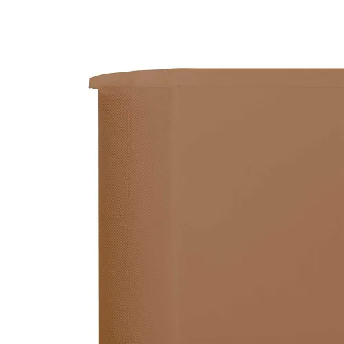 Vjetrobran sa 6 panela od tkanine 800 x 120 cm smeđe-sivi - Sivo-smeđa 800 x 120 cm Cijena