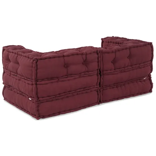 Modularna sofa 2 kom. Tkanina Bordo 140 x 70 x 56 cm - Bordo 2 x kut Cijena