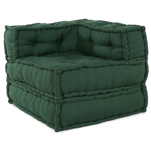 Modularna sofa 2 kom. Tkanina Zelena 140 x 70 x 56 cm - Zelena 2 x kut Cijena