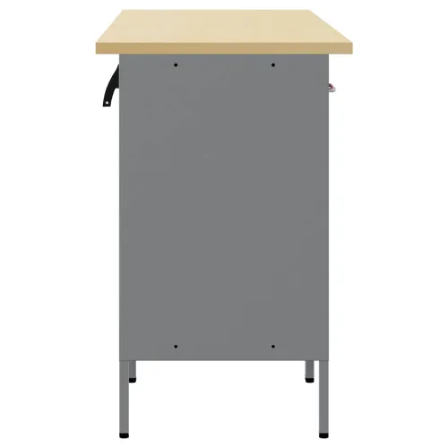 Radni ormar s ladicama 3 kom. Crvena i siva 150 x 55 x 85 cm - Crvena Radni stol od 150 cm (6 ladica i 2 vrata) Cijena