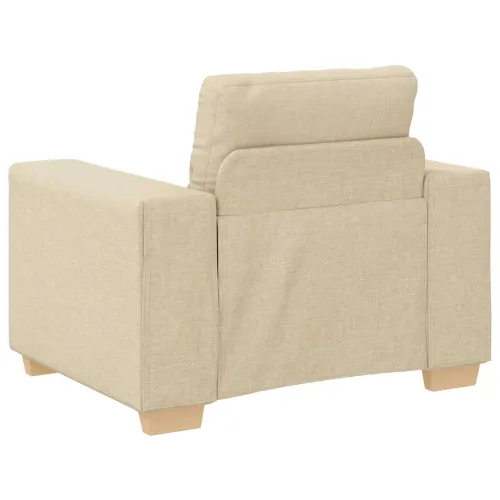 Sofa 3 kom. Krema Platnasta tkanina - Krema Cijena