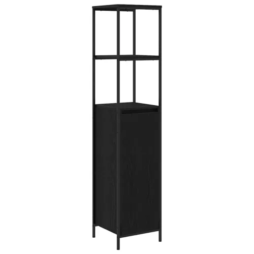 Set namještaja za kupaonicu 5 kom. Crni hrast 36 x 35 x 165 cm - Crni hrast Ormar za umivaonik +ormarić na zidu +3x ormar za kup Cijena
