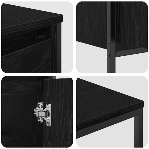 Set namještaja za kupaonicu 3 kom. Crni hrast 36 x 35 x 165 cm - Crni hrast Ormar za umivaonik +2x ormar za kupaonicu Cijena