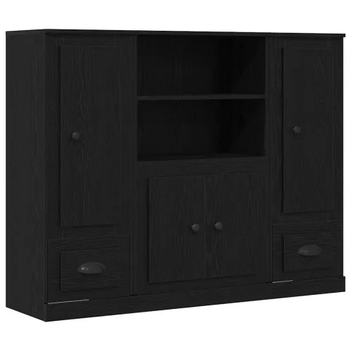 Kuhinjski ormarić Crni hrast 132 x 35.5 x 103.5 cm Konstruirano drvo - Crni hrast Cijena