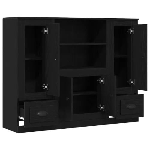 Kuhinjski ormarić Crni hrast 132 x 35.5 x 103.5 cm Konstruirano drvo - Crni hrast Cijena
