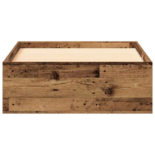 Okvir za krevet Staro drvo 90 x 200 cm Konstruirano drvo - Staro drvo 90 x 200 cm Cijena