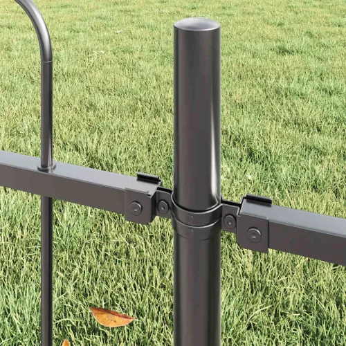 Vrtna Ograda BOXTEL 2 kom. 3,4 x 1,2 m Čelik s prahom Siva - Siva 340 cm 120 cm Cijena