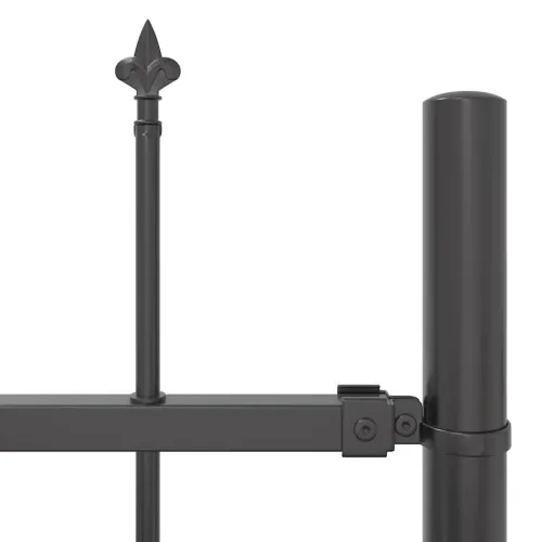 Vrtna Ograda WOERDEN 6 kom. 10,2 x 1,2 m Čelik s prahom Siva - Siva 1020 cm 120 cm Cijena