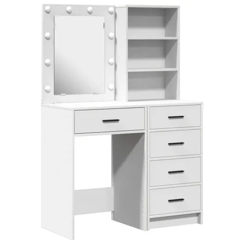 Toaletni stol 2 kom. Bijelo 50 x 41 x 135 cm Konstruirano drvo - Bijelo Cijena