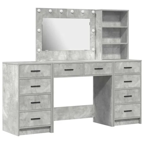Toaletni stol 3 kom. Betonski sivi 78,5 x 41 x 135 cm - Beton siva Cijena