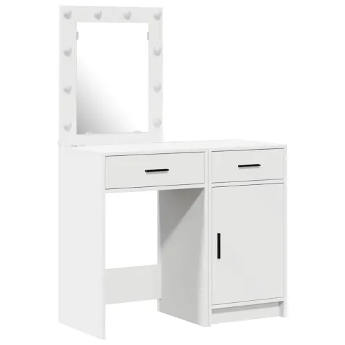 Toaletni stol 2 kom. Bijelo 50 x 41 x 135 cm Konstruirano drvo - Bijelo Cijena
