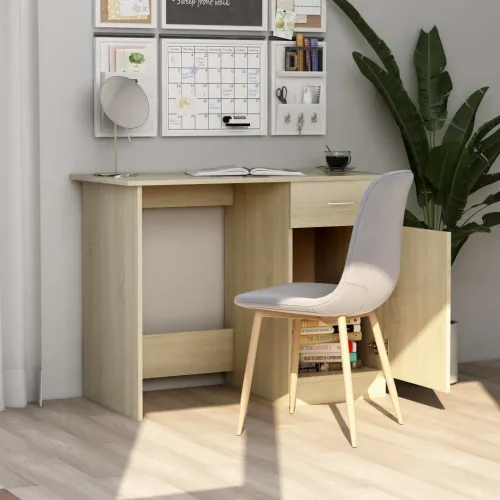 Radni stol boja hrasta sonome 100x50x76 cm konstruirano drvo - Sonoma hrast Cijena